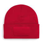 Beechfield B445 Patch Beanie – Classic Red