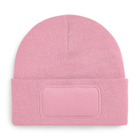 Beechfield B445 Patch Beanie – Dusky Pink
