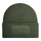 Beechfield B445 Patch Beanie – Olive Green