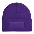 Beechfield B445 Patch Beanie – Purple