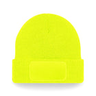 Beechfield B440 Thinsulate™ Patch Beanie – Fluorescent Yellow