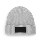 Beechfield B442R Fashion Patch Beanie – Light Grey / Black
