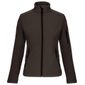 Kariban K400 Damen-Softshelljacke in Chocolate – unveredeltes Originalprodukt