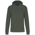 Kariban K4027 Herren Bio-Hoodie – Dark Khaki – Original ohne Druck