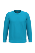 Kariban K474 Unisex Sweatshirt – Hawaii Blue – Originalprodukt ohne Druck