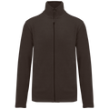 Kariban K911 Fleecejacke – Chocolate – Vorderansicht ohne Stickerei