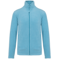Kariban K911 Fleecejacke – Cloudy Blue Heather – Vorderansicht ohne Stickerei