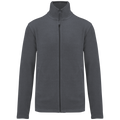 Kariban K911 Fleecejacke – Convoy Grey – Vorderansicht ohne Stickerei
