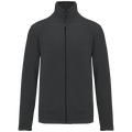 Kariban K911 Fleecejacke – Dark Grey – Vorderansicht ohne Stickerei