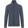Kariban K911 Fleecejacke – French Navy Heather – Vorderansicht ohne Stickerei