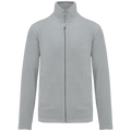 Kariban K911 Fleecejacke – Snow Grey – Vorderansicht ohne Stickerei