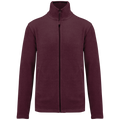 Kariban K911 Fleecejacke – Wine – Vorderansicht ohne Stickerei