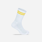Mr. Socks L05004 – Weiß / Gelb – Originalprodukt ohne Logo