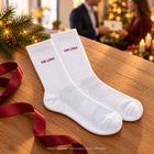 Personalisierte Socken als Weihnachtsgeschenk für Mitarbeitende und Kunden – Dekoration nicht enthalten